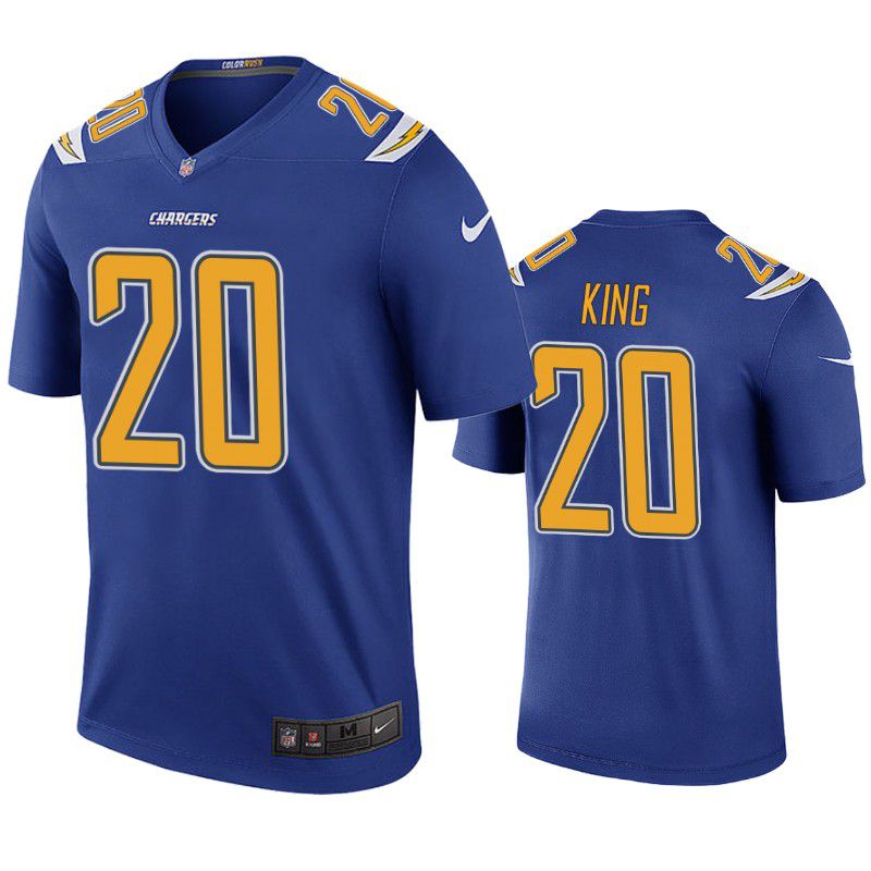 Men Los Angeles Chargers 20 Desmond King Nike Royal Color Rush Legend NFL Jersey